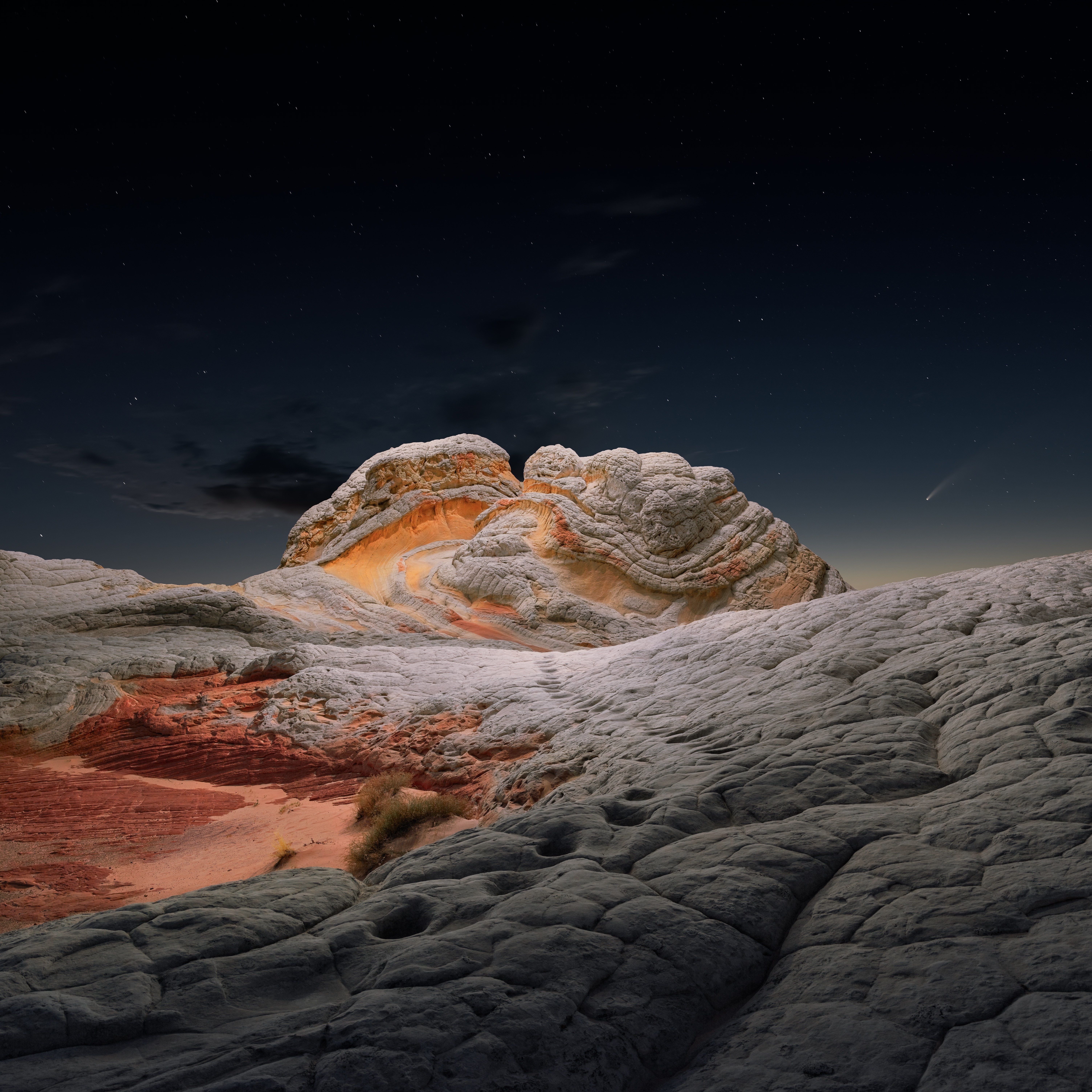 White Pocket Night Landscape